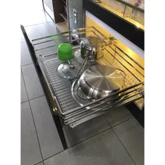 Kệ xoong nồi tủ dưới inox 304 cao cấp  Ecalite - Cấu tạo chắc chắn, dễ dàng lắp đặt - Bảo hành chính hãng 3 năm