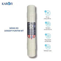 Màng Lọc RO Karofi 100GPD Purifim - Công nghệ Mỹ, Loại bỏ 99,9% Vi Khuẩn và Chất Độc trong Nước, Hiệu Suất Cao, Hàng Chính Hãng