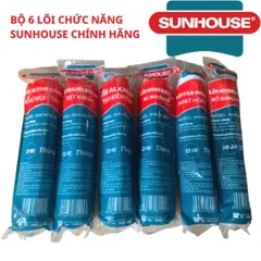 Bộ 6 Lõi Lọc Nước Chức Năng SUNHOUSE 5678910 - Kháng khuẩn, Tạo vị, Bổ sung Khoáng chất - Hàng Chính Hãng