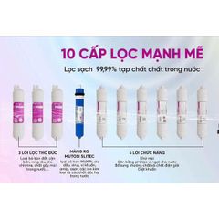 Bộ 10 Lõi Lọc MUTOSI Chính Hãng - Thay Thế Cho Máy Lọc Nước MP-U1368, MP-S1012 - Bao Gồm Màng RO và 6 Lõi Chức Năng Tốt Nhất