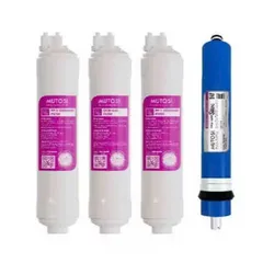 Bộ 4 Lõi Lọc Nước MUTOSI 1234 Hàng Chính Hãng - Lõi Đúc RO 50GPD - Thay Thế Máy MP-U1368, MP-S1012