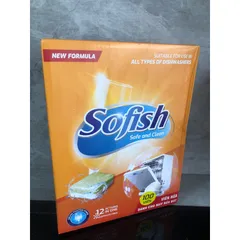 Bộ Sản Phẩm Sofish [Viên Rửa Bát + Nước Làm Bóng + Muối] - Chuyên Dụng Cho Máy Rửa Chén Hiệu Quả, Sạch Sáng Bóng 500ML, 1.6KG
