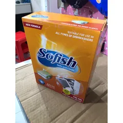 Viên Rửa Bát SOFISH Chính Hãng - Hộp 50 Viên, Hiệu Quả Làm Sạch Vượt Trội Cho Máy Rửa Chén, Không Mùi, Tiện Lợi