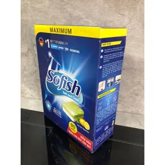 Viên Rửa Bát SOFISH 90 Viên - Sạch Bóng Chén Dĩa, Không Nước Mùi, Dùng Cho Máy Rửa Chén Bosch, Teka, Hafele và Nhiều Thương Hiệu Khác