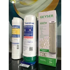 Bộ 3 Lõi Lọc Nước Geyser Ecotar 4 - Lọc Sạch Vi Rút & Vi Khuẩn - Hàng Chính Hãng LB Nga - Thay Thế Dễ Dàng