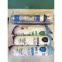 Bộ 4 Lõi Lọc Nước MUTOSI 1234 - Chính Hãng, Lọc Sạch Vi Khuẩn, Virus, Tạp Chất - Giải Pháp Nước Uống An Toàn