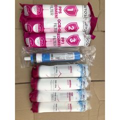 Bộ 8 Lõi Lọc Nước Đúc Nối Nhanh MUTOSI Chính Hãng - Thay Thế MP-350-BKQ, Bảo Vệ Màng Lọc, Nước Sạch An Toàn