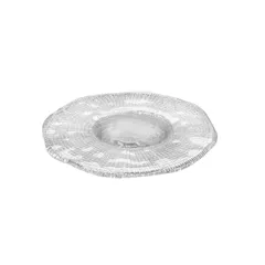 Đĩa IVV Diamante’ Piatto Trắng 21cm - Đĩa Thủy Tinh Sang Trọng, Thiết Kế Hiện Đại, Phù Hợp Bữa Tiệc và Gia Đình