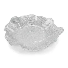 Đĩa IVV Folies Piatto Trắng 22cm - Thủy Tinh Cao Cấp, Thiết Kế Hiện Đại, Sang Trọng Cho Bữa Ăn Đẳng Cấp