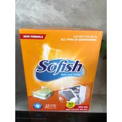 Viên Rửa Bát SOFISH 90 Viên - Muối Rửa Bát 1,6Kg & Nước Làm Bóng 500ML - Dùng Cho Máy Rửa Chén, Hiệu Quả Tối Ưu, Hàng Chính Hãng