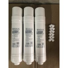 Bộ 3 Lõi Lọc Nước Đúc Nối Nhanh 123 AQUA - Lõi PP 5 Micron & Than Hoạt Tính Giúp Loại Bỏ Tạp Chất, Cặn Bẩn, Màng RO Bảo Vệ