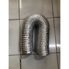 1 Mét Ống Bạc Mềm Phi 125mm - Ống Hút Khói Gia Đình, Chịu Nhiệt, Dễ Dàng Lắp Đặt Cho Bếp Nướng và Hệ Thống Thông Gió