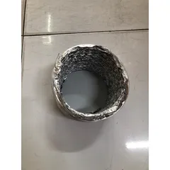 1 Mét Ống Bạc Mềm Phi 125mm - Ống Hút Khói Gia Đình, Chịu Nhiệt, Dễ Dàng Lắp Đặt Cho Bếp Nướng và Hệ Thống Thông Gió