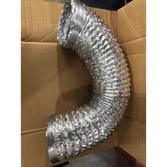 1 Mét Ống Bạc Mềm Phi 125mm - Ống Hút Khói Gia Đình, Chịu Nhiệt, Dễ Dàng Lắp Đặt Cho Bếp Nướng và Hệ Thống Thông Gió