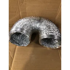 1 Mét Ống Bạc Mềm Phi 125mm - Ống Hút Khói Gia Đình, Chịu Nhiệt, Dễ Dàng Lắp Đặt Cho Bếp Nướng và Hệ Thống Thông Gió