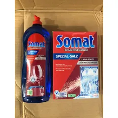[COMBO] 2 Sản Phẩm SOMAT - [ Muối 1,2 KG + Nước Bóng 750ML] - Dùng cho máy rửa chén