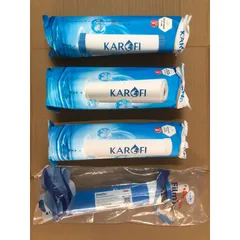 Bộ 4 Lõi Lọc Nước KAROFI Chính Hãng - Smax Duo và Màng RO Dupont Mỹ - Thay Thế Cho Karofi, Kangaroo, Aqua