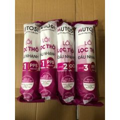 Bộ 4 Lõi Lọc thô Đúc MUTOSI Chính Hãng - Lõi PP5, OCB, PP1 Thay Thế Máy Lọc Nước Nóng Lạnh Nguội MP-C102S