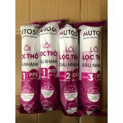 Bộ 4 Lõi Lọc thô Đúc MUTOSI Chính Hãng - Lõi PP5, OCB, PP1 Thay Thế Máy Lọc Nước Nóng Lạnh Nguội MP-C102S