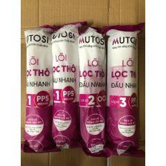 Bộ 4 Lõi Lọc thô Đúc MUTOSI Chính Hãng - Lõi PP5, OCB, PP1 Thay Thế Máy Lọc Nước Nóng Lạnh Nguội MP-C102S