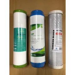 Bộ 3 Lõi Lọc Thô Máy Lọc Nước RO - Lõi PP, UDF, CTO Carbon - Thay Thế Đảm Bảo Nguồn Nước Sạch, An Toàn