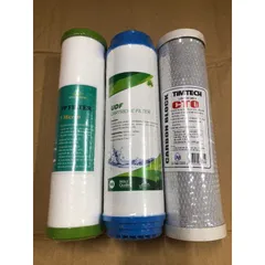 Bộ 3 Lõi Lọc Thô Máy Lọc Nước RO - Lõi PP, UDF, CTO Carbon - Thay Thế Đảm Bảo Nguồn Nước Sạch, An Toàn