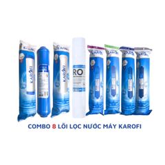 Bộ 8 Lõi Lọc Nước KAROFI Chính Hãng - Thay Thế Máy Lọc E8RO, H8RO - Lọc Sạch Hơn, Bảo Vệ Sức Khỏe Gia Đình