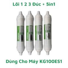 Bộ 4 Lõi Lọc Nước KANGAROO Chính Hãng - Thay Thế Cho Máy Lọc KG100ES1 - Lõi 123 & 5IN1, An Toàn Cho Sức Khỏe