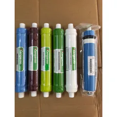 Bộ 6 Lõi Lọc KANGAROO 456789 Chính Hãng - Lõi Màng Lọc RO, Nano Silver, Ceramic, Alkaline, Maifan, ORP - Dùng cho Máy Lọc Nước RO