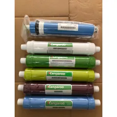 Bộ 6 Lõi Lọc KANGAROO 456789 Chính Hãng - Lõi Màng Lọc RO, Nano Silver, Ceramic, Alkaline, Maifan, ORP - Dùng cho Máy Lọc Nước RO