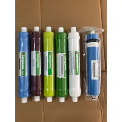 Bộ 6 Lõi Lọc KANGAROO 456789 Chính Hãng - Lõi Màng Lọc RO, Nano Silver, Ceramic, Alkaline, Maifan, ORP - Dùng cho Máy Lọc Nước RO