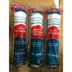 Lõi Lọc Đúc 1,2,3 SUNHOUSE - Bộ Lọc Chính Hãng Cho Máy Lọc Nước - Lọc Chất Hữu Cơ, Cặn Bẩn An Toàn, Hiệu Quả