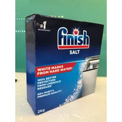 Hộp Muối Rửa Bát FINISH 2Kg Dùng Cho Máy Rửa Bát | Chính hãng | - Bảo vệ thiết bị khỏi vôi có trong nguồn nước