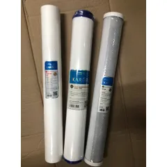 Bộ 3 Lõi Lọc Nước Karofi 123 20inch - Thay Thế Máy RO Công Nghiệp 30-75L/h - Lõi PP5, OCB-GAC, CTO-GAC