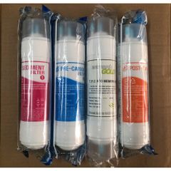 Bộ 4 Lõi Lọc Nước RO Hàn Quốc 8inch - Thay Thế Máy Lọc RO Newlife, Ryo - Lõi Sediment, Pre Carbon, RO Membrane, Post Carbon
