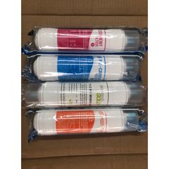 Bộ 4 Lõi Lọc Nước RO Hàn Quốc 8inch - Thay Thế Máy Lọc RO Newlife, Ryo - Lõi Sediment, Pre Carbon, RO Membrane, Post Carbon