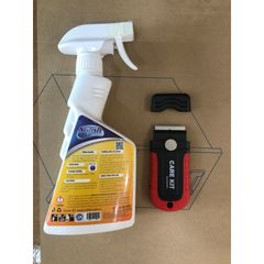 Combo Vệ Sinh Bếp Từ - Dao Vệ Sinh Care Kit & Chai Xịt Tẩy Mặt Kính Sofish Ceramic 500ML - Duy Trì Sạch Đẹp Bếp Nhà Bạn