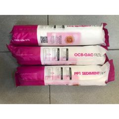 Bộ 3 Lõi Lọc Nước 123 MUTOSI Đúc Liền Chính Hãng - Bảo Vệ Màng RO & Loại Bỏ Tạp Chất, Clo, Mùi Vị Lạ Trong Nước