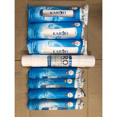 Bộ 8 Lõi Lọc Nước KAROFI Chính Hãng - Thay Thế Cho Máy ERO80 - Chất Lượng Cao, Khả Năng Lọc Ưu Việt, An Toàn Sức Khỏe