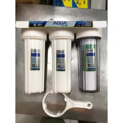 Bộ 3 Cốc Lọc Thô 10 inch AQUA - Lõi Lọc Thông Minh Chống Cặn Bùn Đất - Lọc Nước Sạch Cho Gia Đình