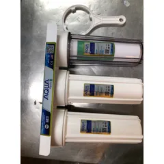 Bộ 3 Cốc Lọc Thô 10 inch AQUA - Lõi Lọc Thông Minh Chống Cặn Bùn Đất - Lọc Nước Sạch Cho Gia Đình