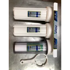 Bộ 3 Cốc Lọc Thô 10 inch AQUA - Lõi Lọc Thông Minh Chống Cặn Bùn Đất - Lọc Nước Sạch Cho Gia Đình