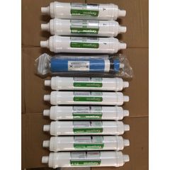 Bộ 10 Lõi Lọc Nước KANGAROO KG100HK - Lõi Màng RO 2012-100G và 6 Lõi Chức Năng cho Máy Lọc Nước Hydrogen Chính Hãng