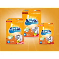 Viên Rửa Bát Sofish Chính Hãng - Hiệu Quả Làm Sạch Nhanh, Không Mùi, Tương Thích Với Máy Rửa Chén Bosch, Teka, Hafele, Malloca, Candy