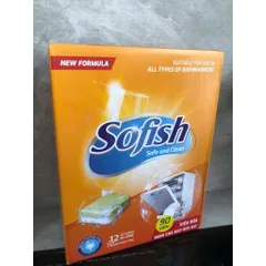 Viên Rửa Bát Sofish Chính Hãng - Hiệu Quả Làm Sạch Nhanh, Không Mùi, Tương Thích Với Máy Rửa Chén Bosch, Teka, Hafele, Malloca, Candy