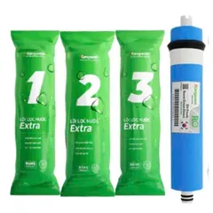 Bộ 4 Lõi Lọc KANGAROO 1234 - Bộ lọc nước RO Chính Hãng, Sạch Đảm Bảo, Thay Thế Thời Gian Lâu Dài
