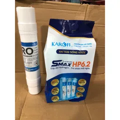 Bộ Sản Phẩm KAROFI - Màng Lọc RO Hàn Quốc + Hệ Lõi Lọc Smax 6.2 - Khử Độc Tố Nước Hiệu Quả Và An Toàn
