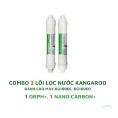 Combo 2 Lõi Lọc KANGAROO OrpH+ và Nano Carbon+ cho Máy Lọc Nước KG100ES, KG100EO - Hàng Chính Hãng, Tăng Cường Sức Khỏe Nước Uống
