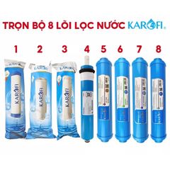 Bộ 8 Lõi Lọc Nước KAROFI Chính Hãng - Công Nghệ Lọc Sạch Vi Khuẩn, Tăng Cường Khoáng Chất, Tiêu Chuẩn An Toàn