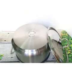 Nồi Luộc Gà Fivestar 30 cm - Inox 430 Không Gỉ, Thiết Kế 3 Đáy Tiết Kiệm Năng Lượng, An Toàn Vệ Sinh Cho Mọi Loại Bếp